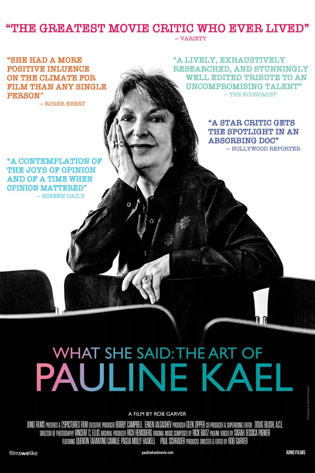What She Said: The Art of Pauline Kael poster